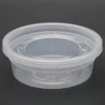 8oz Clear Plastic Soup & Deli Containers with Lids