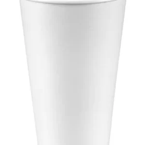 16 oz White Single Wall Hot Paper Cups