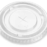 Flat Lids for Pet Clear Cold Cups 78mm 8/9oz