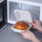 8×8″ 3 COMPARTMENT Plastic Clamshell Container