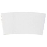90mm Corrugated WHITE Paper Sleeve for 10-20 oz