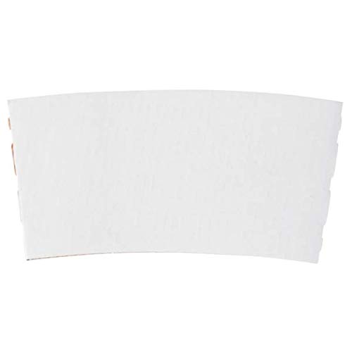 90mm Corrugated WHITE Paper Sleeve for 10-20 oz